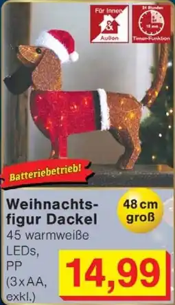 Wiglo Wunderland Weihnachts- figur Dackel Angebot