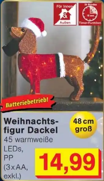 Wiglo Wunderland Weihnachts- figur Dackel Angebot