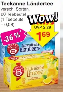 Wiglo Wunderland Teekanne Ländertee Angebot
