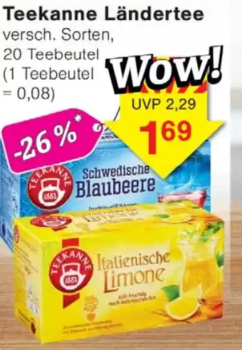 Wiglo Wunderland Teekanne Ländertee Angebot