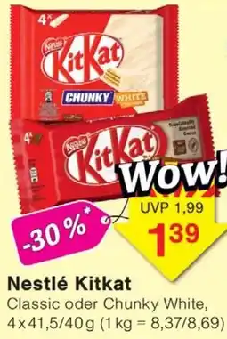 Wiglo Wunderland Nestlé Kitkat Angebot