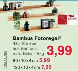 Wiglo Wunderland TIM HOME Bambus Fotoregal Angebot