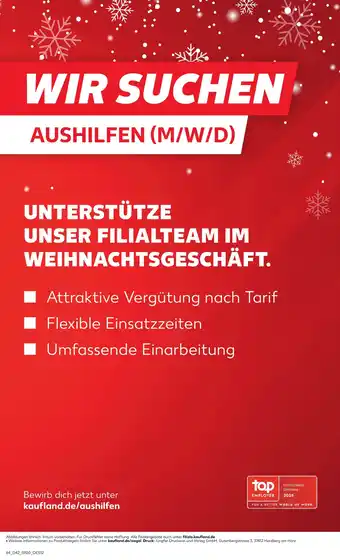 Kaufland Wir suchen aushilfen (m/w/d) Angebot