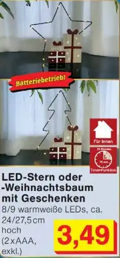 Wiglo Wunderland LED-Stern oder -Weihnachtsbaum mit Geschenken Angebot