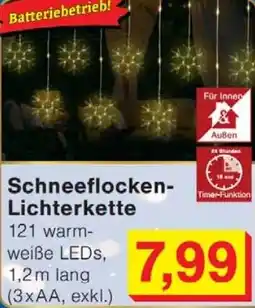 Wiglo Wunderland Schneeflocken- Lichterkette Angebot