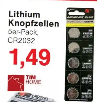 Wiglo Wunderland TIM HOME Lithium Knopfzellen Angebot