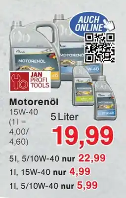 Wiglo Wunderland JAN PROFI TOOLS Motorenöl Angebot