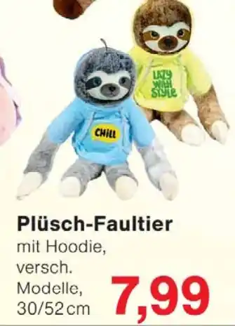 Wiglo Wunderland Plüsch-Faultier Angebot