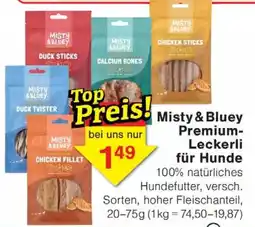 Wiglo Wunderland Misty & Bluey Premium- Leckerli für Hunde Angebot