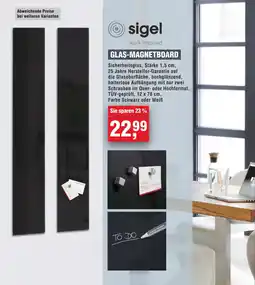 Handelshof sigel GLAS-MAGNETBOARD Angebot