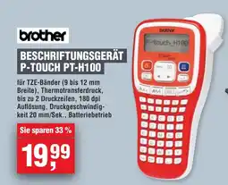 Handelshof brother BESCHRIFTUNGSGERÄT P-TOUCH PT-H100 Angebot