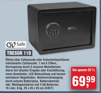 Handelshof GO Safe TRESOR 110 Angebot