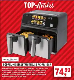 Handelshof PROFI COOK DOPPEL-HEISSLUFTFRITTEUSE PC-FR 1287 Angebot