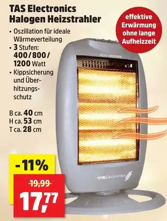 Thomas Philipps TAS Electronics Halogen Heizstrahler Angebot