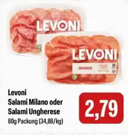 Feneberg Levoni Salami Milano oder Salami Ungherese Angebot