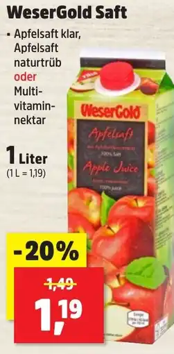 Thomas Philipps WeserGold Saft Angebot