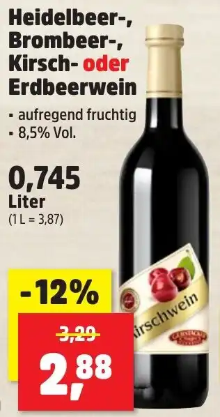 Thomas Philipps Heidelbeer-, Brombeer-, Kirsch- oder Erdbeerwein Angebot
