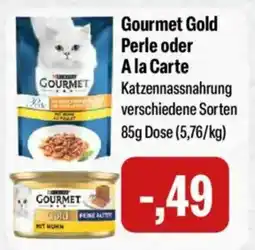 Feneberg Gourmet Gold Perle oder A la Carte Katzennassnahrung Angebot