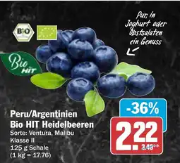 AEZ Peru/Argentinien Bio HIT Heidelbeeren Angebot