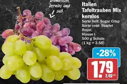 AEZ Italien Tafeltrauben Mix kernlos Angebot