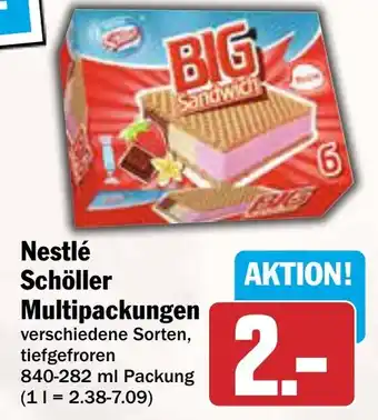 AEZ Nestlé Schöller Multipackungen Angebot