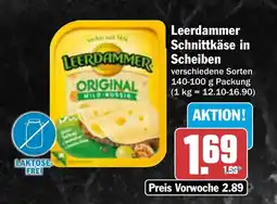 AEZ Leerdammer Schnittkäse in Scheiben Angebot
