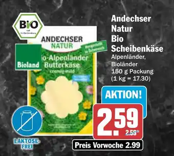AEZ Andechser Natur Bio Scheibenkäse Angebot