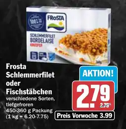 AEZ Frosta Schlemmerfilet oder Fischstäbchen Angebot