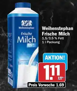 AEZ Weihenstephan Frische Milch Angebot