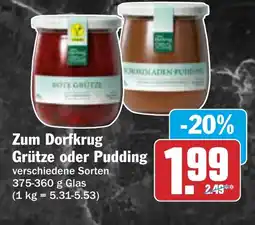AEZ Zum Dorfkrug Grütze oder Pudding Angebot