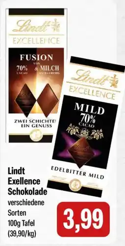 Feneberg Lindt Exellence Schokolade Angebot