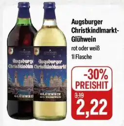 Feneberg Augsburger Christkindlmarkt- Glühwein Angebot