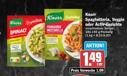 AEZ Knorr Spaghetteria, Veggie oder Activ-Gerichte Angebot