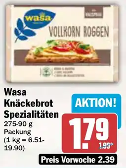 AEZ Wasa Knäckebrot Spezialitäten Angebot