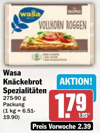 AEZ Wasa Knäckebrot Spezialitäten Angebot