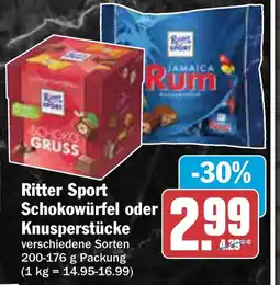 AEZ Ritter Sport Schokowürfel oder Knusperstücke Angebot
