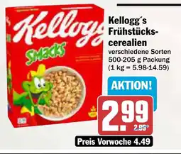 AEZ Kellogg's Frühstücks- cerealien Angebot