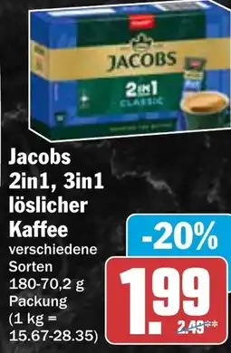 AEZ Jacobs 2in1, 3in1 löslicher Kaffee Angebot