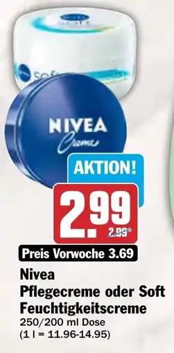 AEZ Nivea Pflegecreme oder Soft Feuchtigkeitscreme Angebot