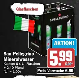 AEZ San Pellegrino Mineralwasser Angebot