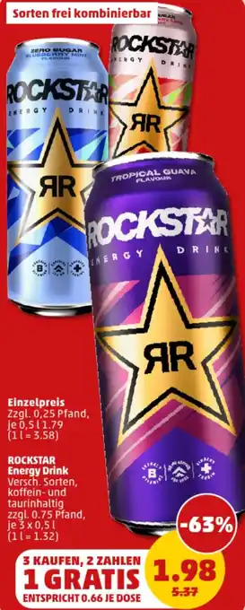 PENNY ROCKSTAR Energy Drink Angebot
