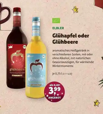 Biomarkt Elbler Glühapfel Oder Glühbeere Angebot