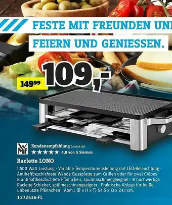 Conrad Wmf Raclette Lono Angebot