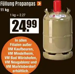 V Baumarkt Füllung Propangas Angebot