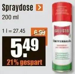 V Baumarkt BALLISTOL Spraydose Angebot