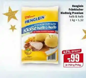 REWE Kaufpark Henglein Fränkischer Kloßteig Premium Angebot