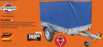 V Baumarkt STEMA PKW-Anhänger Angebot