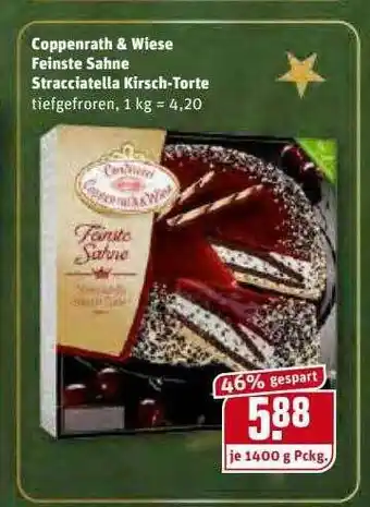 REWE Kaufpark Coppenrath & Wiese Feinste Sahne Stracciatella Kirsch-torte Angebot