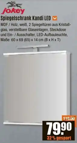 V Baumarkt jokey Spiegelschrank Kandi LED Angebot