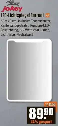 V Baumarkt jokey LED-Lichtspiegel Sorrent Angebot